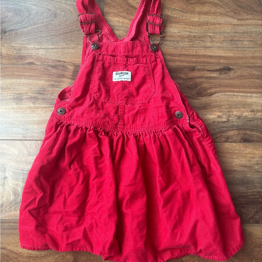 OshKosh B'gosh Red Playful Overalls
